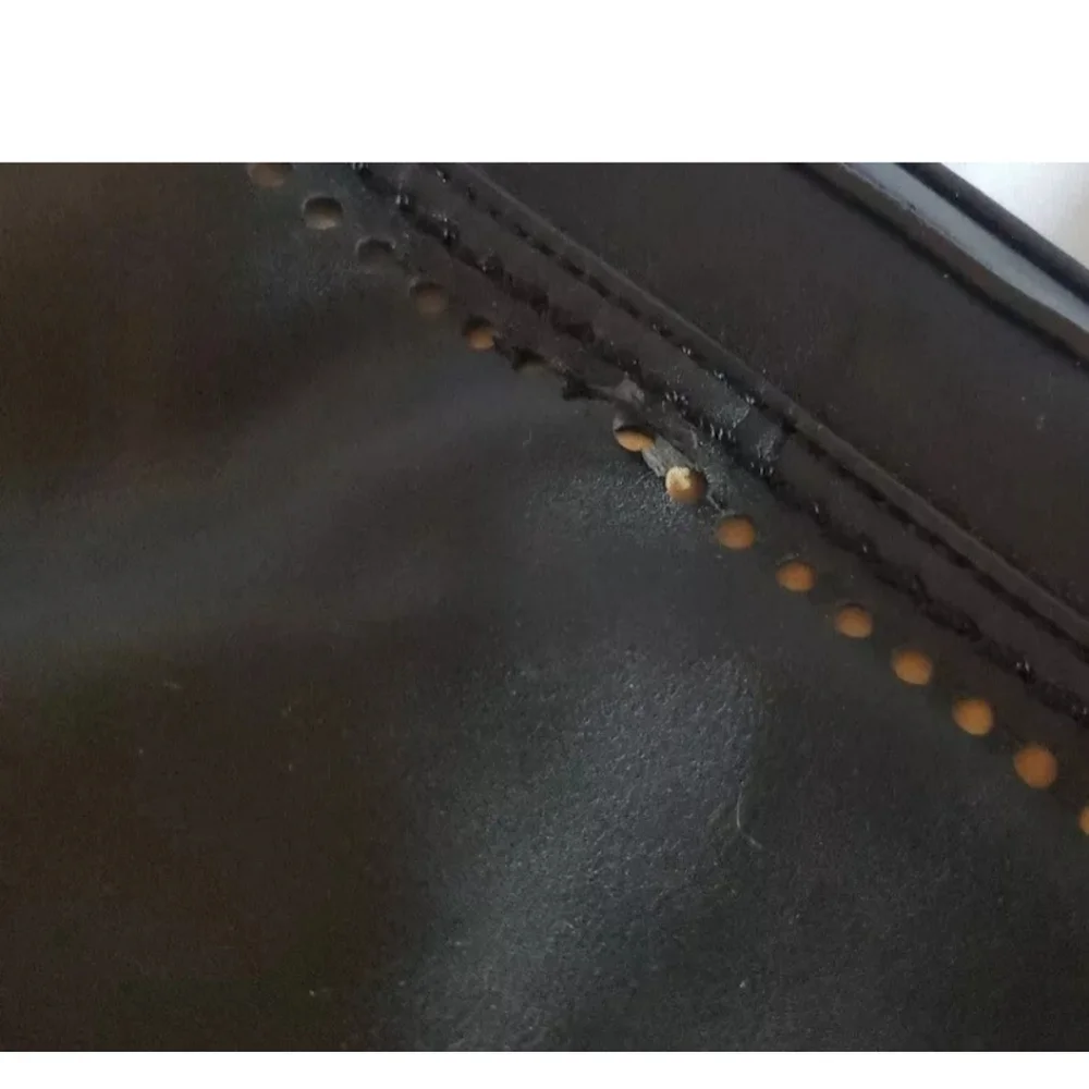 Shiraleah Anthropologie Hobo Bag Black Faux Leather Studded Shoulder Purse